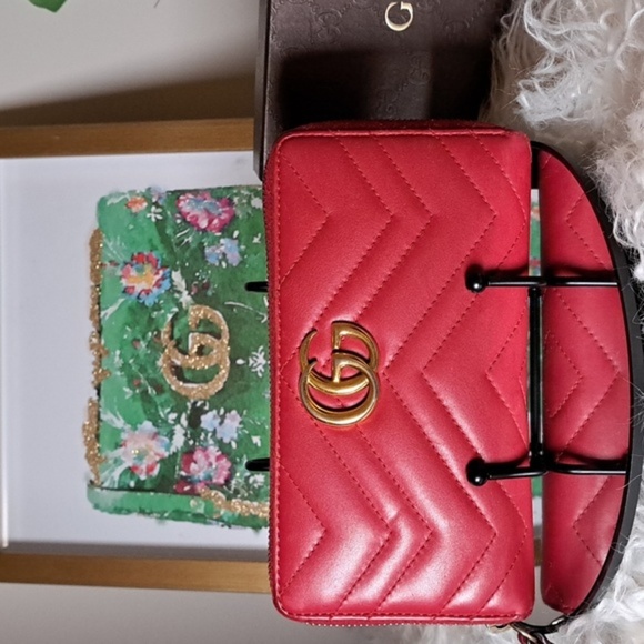 Gucci GG Marmot Zip Around Wallet  EUC - Picture 1 of 16